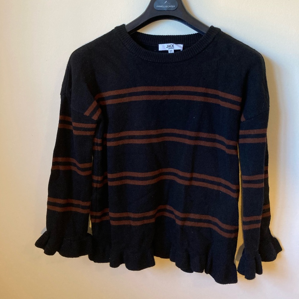 Ruffle Womens Sweater XS